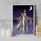 Quadro Umbanda Iemanjá 33x24cm - Com Vidro Moldura:madeira Br