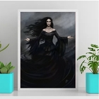 Quadro Umbanda Maria Mulambo 24x18cm Moldura:madeira Preta