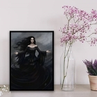 Quadro Umbanda Maria Mulambo 33x24cm Moldura:madeira Branca