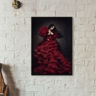 Quadro Umbanda Pomba Gira Sete Saias 45x34cm - Com Vidro Mold