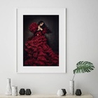 Quadro Umbanda Pomba Gira Sete Saias - 60x48cm Moldura:madeir