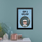 Quadro Umbanda Salve A Marujada 33x24cm - Com Vidro Moldura:m