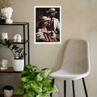 Quadro Umbanda Zé Pilintra E Maria Navalha 24x18cm Moldura Br