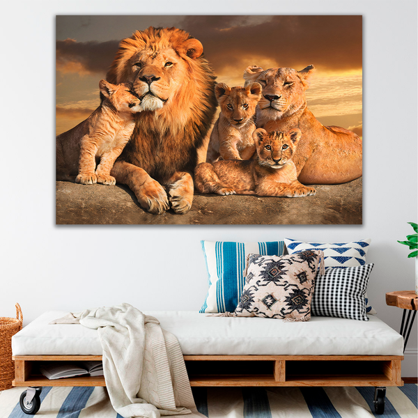 Quadro União Familiar -- Br Artes Pequeno 60x40