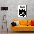 Quadro Universo E Minha Fome São Infinitas 45x34cm - Com Vidr