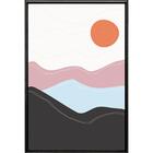 Quadro Vale Geometrico 120x80 Cm - Casa Da Moldura