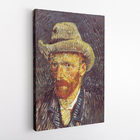 Quadro Van Gogh Autorretrato Com Chapéu Canvas 140x90cm