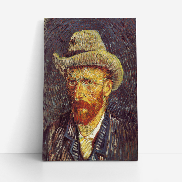 Quadro Van Gogh Autorretrato Com Chapéu Canvas 60x40cm