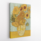 Quadro Van Gogh Doze Girassóis Numa Jarra Canvas 100x70cm