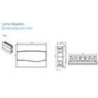 Quadro Vdi Sistema 25x32 Embutir Ip40 Linha Maestro Abb