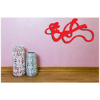 Quadro Vermelho Decorativos Abstratos Em Mdf Laminado