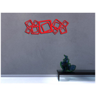 Quadro Vermelhos 100 X 45 Abstratos Para Paredes