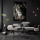 Quadro Vertical Decorativo Eu Sou Com Moldura 60x90 Sem Vidro