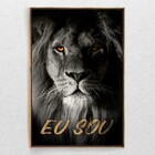 Quadro Vertical Decorativo Moderno Eu Sou Com Moldura 40x60 S