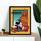 Quadro Viagem Para O Marrocos 33x24cm - Com Vidro Moldura Pre