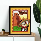 Quadro Viagem Para O México 33x24cm - Com Vidro Moldura Branca