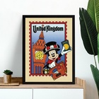 Quadro Viagem Para O Reino Unido 24x18cm - Com Vidro Moldura