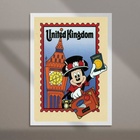 Quadro Viagem Para O Reino Unido 33x24cm - Com Vidro Moldura