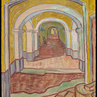 Quadro Vincent Van Gogh Corredor No Asilo 1889 - Rolo (só A I