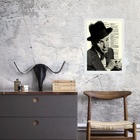 Quadro Vintage Frank Sinatra 24x18cm - Com Vidro Moldura:made