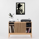 Quadro Vintage Frank Sinatra 24x18cm - Com Vidro Moldura:made