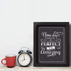 Quadro Vintage Frase Be Amazing 33x43cm Moldura Preta