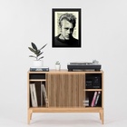 Quadro Vintage James Dean 45x34cm - Com Vidro Moldura:madeira