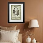 Quadro Vintage Moda Masculina Cavalheiros- 60x48cm Moldura Br