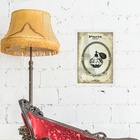 Quadro Vintage Moda Perfume Paris 45x34cm Moldura Branca