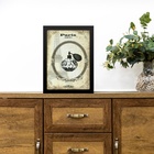 Quadro Vintage Moda Perfume Paris 45x34cm Moldura Branca