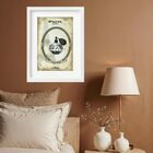 Quadro Vintage Moda Perfume Paris- 60x48cm Moldura Branca