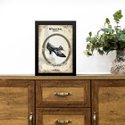 Quadro Vintage Moda Sapato Paris 33x24cm - Com Vidro Moldura