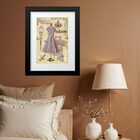 Quadro Vintage Moda Vestido - 60x48cm Moldura Preta