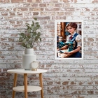 Quadro Vintage Mulher Costurando - Costureira 33x24cm Moldura