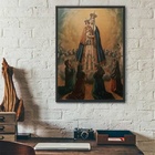 Quadro Vintage Nossa Senhora Do Bom Parto 33x24cm - Com Vidro