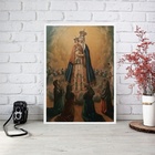 Quadro Vintage Nossa Senhora Do Bom Parto 45x34cm - Com Vidro