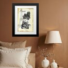 Quadro Vintage Paris Dama Antiga - 60x48cm Moldura Branca