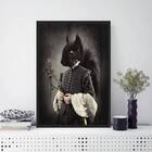 Quadro Vintage Senhora Esquilo 24x18cm - Com Vidro Moldura:ma