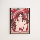 Quadro Vintage Signo Sagitário 24x18cm Moldura:madeira Branca