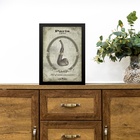 Quadro Vintage Tabaco Cachimbo 24x18cm Moldura Preta