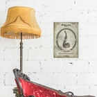 Quadro Vintage Tabaco Cachimbo 45x34cm - Com Vidro Moldura Pr