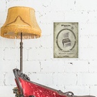 Quadro Vintage Tabaco Charutos 24x18cm Moldura Preta