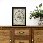 Quadro Vintage Tabaco Charutos 33x24cm - Com Vidro Moldura Pr