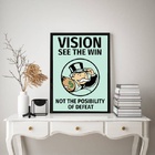 Quadro Visão Empreendedora – Sr. Monopoly 24x18cm - Com Vidro