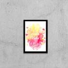 Quadro Viva A Vida 24x18cm Moldura:madeira Branca