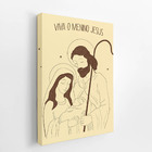 Quadro Viva O Menino Jesus Cristo Desenho Canvas 140x90cm
