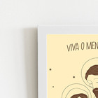 Quadro Viva O Menino Jesus Cristo Moldura Branca 60x40cm