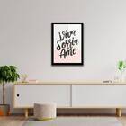 Quadro Viva, Sorria, Ame 33x24cm - Com Vidro Moldura:madeira