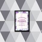 Quadro Viver É Aprender A Dançar Na Chuva 33x24cm - Com Vidro