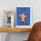 Quadro Você Atrai O Que Você Vibra 45x34cm - Com Vidro Moldur